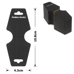 Планшетки бирки для товара картонные 100шт черные (25845)