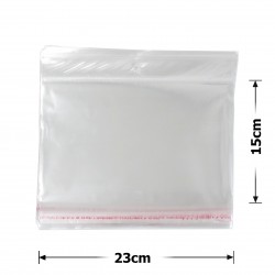 Набір целофанових пакувальних пакетів 23х15см 100шт прозорий (29216)