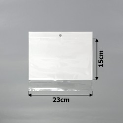 Набір пакувальних пакетів з білим тлом 23x15см (29220)