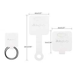 Планшетки бірки для товару картонні універсальні 100шт білі (29232)
