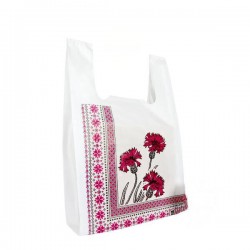 Набір пакетів Майка Вишиванка (320+85x2)x550мм білий 44мкм (29039)