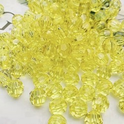 Набір гранованих намистин 10мм 500шт 250г жовтий (31728)