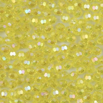 Набір гранованих намистин 10мм 500шт 250г жовтий-хамелеон (31730)