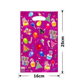 Набор подарочных целлофановых пакетов 25мкм 16x25см 10шт (31535)