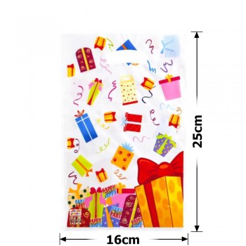 Набір подарункових целофанових пакетів 25мкм 16x25см 10шт (31540)