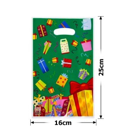 Набір подарункових целофанових пакетів 25мкм 16x25см 10шт (31541)