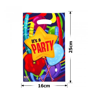 Набір подарункових целофанових пакетів 25мкм 16x25см 10шт (31530)