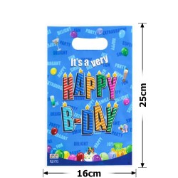 Набір подарункових целофанових пакетів 25мкм 16x25см 10шт (31532)