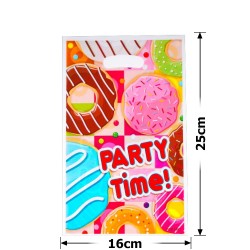 Набір подарункових целофанових пакетів 25мкм 16x25см 10шт (31546)