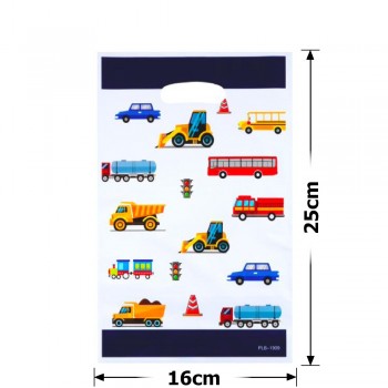 Набір подарункових целофанових пакетів 25мкм 16x25см 10шт (31487)