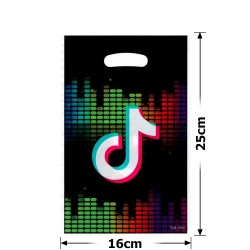 Набір подарункових целофанових пакетів 25мкм 16x25см 10шт (31494)