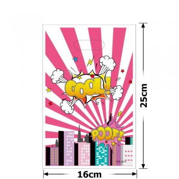 Набір подарункових целофанових пакетів 25мкм 16x25см 10шт (31497)