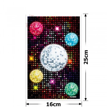 Набір подарункових целофанових пакетів 25мкм 16x25см 10шт (31559)