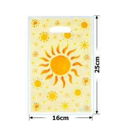 Набір подарункових целофанових пакетів 25мкм 16x25см 10шт (31503)