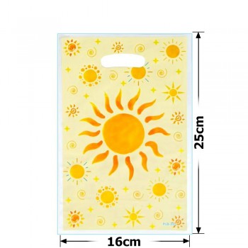 Набір подарункових целофанових пакетів 25мкм 16x25см 10шт (31503)