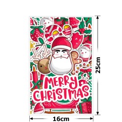 Набор подарочных целлофановых пакетов 25мкм 16x25см 10шт (31510)