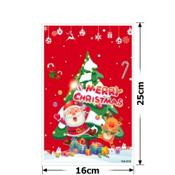 Набір подарункових целофанових пакетів 25мкм 16x25см 10шт (31511)