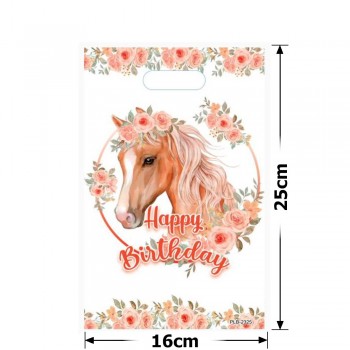 Набір подарункових целофанових пакетів 25мкм 16x25см 10шт (31553)