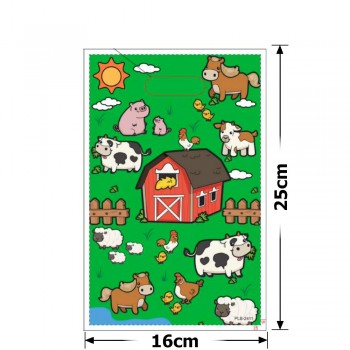 Набір подарункових целофанових пакетів 25мкм 16x25см 10шт (31501)