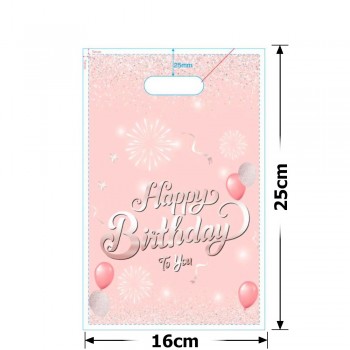 Набір подарункових целофанових пакетів 25мкм 16x25см 10шт (31558)