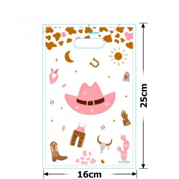 Набір подарункових целофанових пакетів 25мкм 16x25см 10шт (31502)