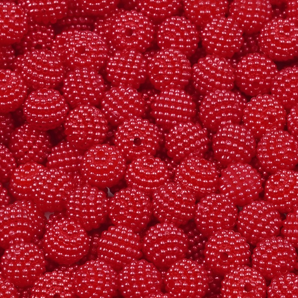 Набір намистин ожина 10мм 700шт 250г червоний (30446) 2