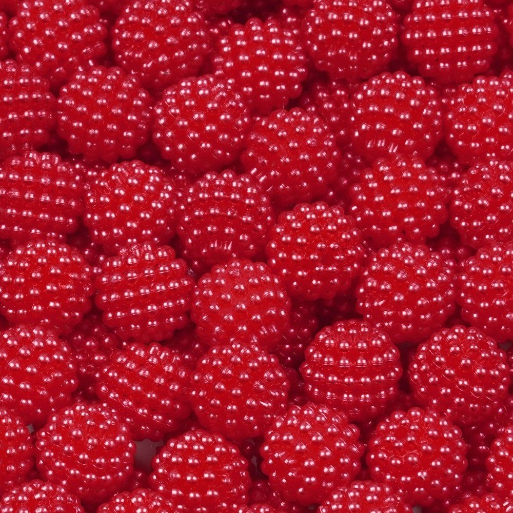 Набір намистин ожина 12мм 375шт 250г червоний (30447) 2