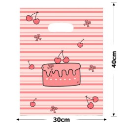 Набір подарункових целофанових пакетів 30мкм 30x40см 100шт (31486)
