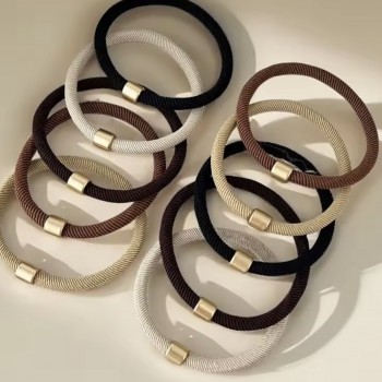 Набір резинок для волосся коричневий (31433)