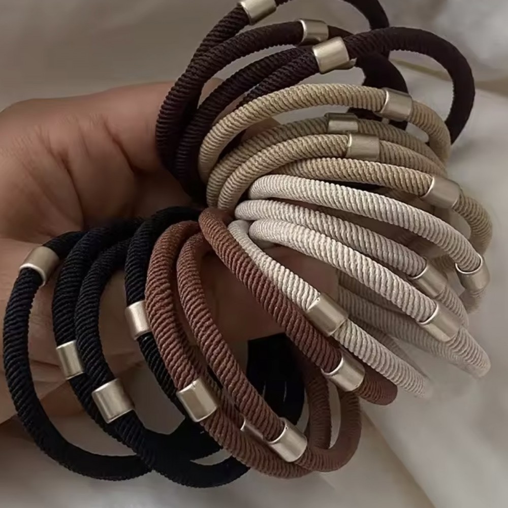 Набір резинок для волосся коричневий (31433) 2