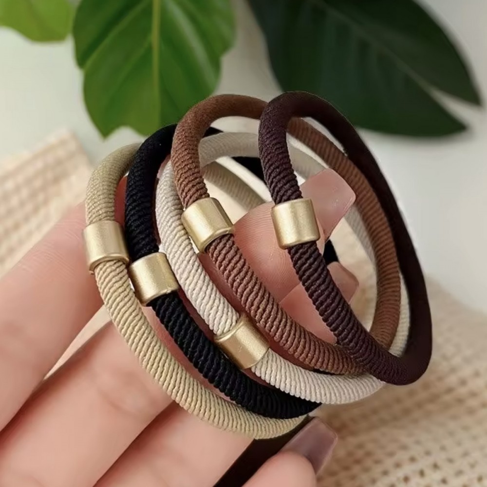 Набір резинок для волосся коричневий (31433) 3