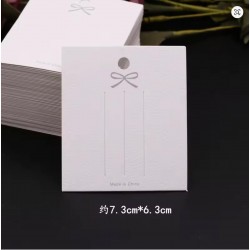 Планшетки бірки для товару картонні 100шт білі (31608)