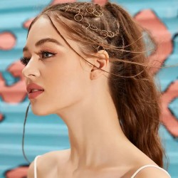 Набір кілець для волосся 14мм золотистий (31818)