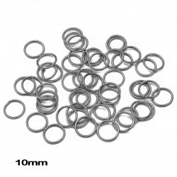 Набір кілець для волосся 10мм графітовий (30289)