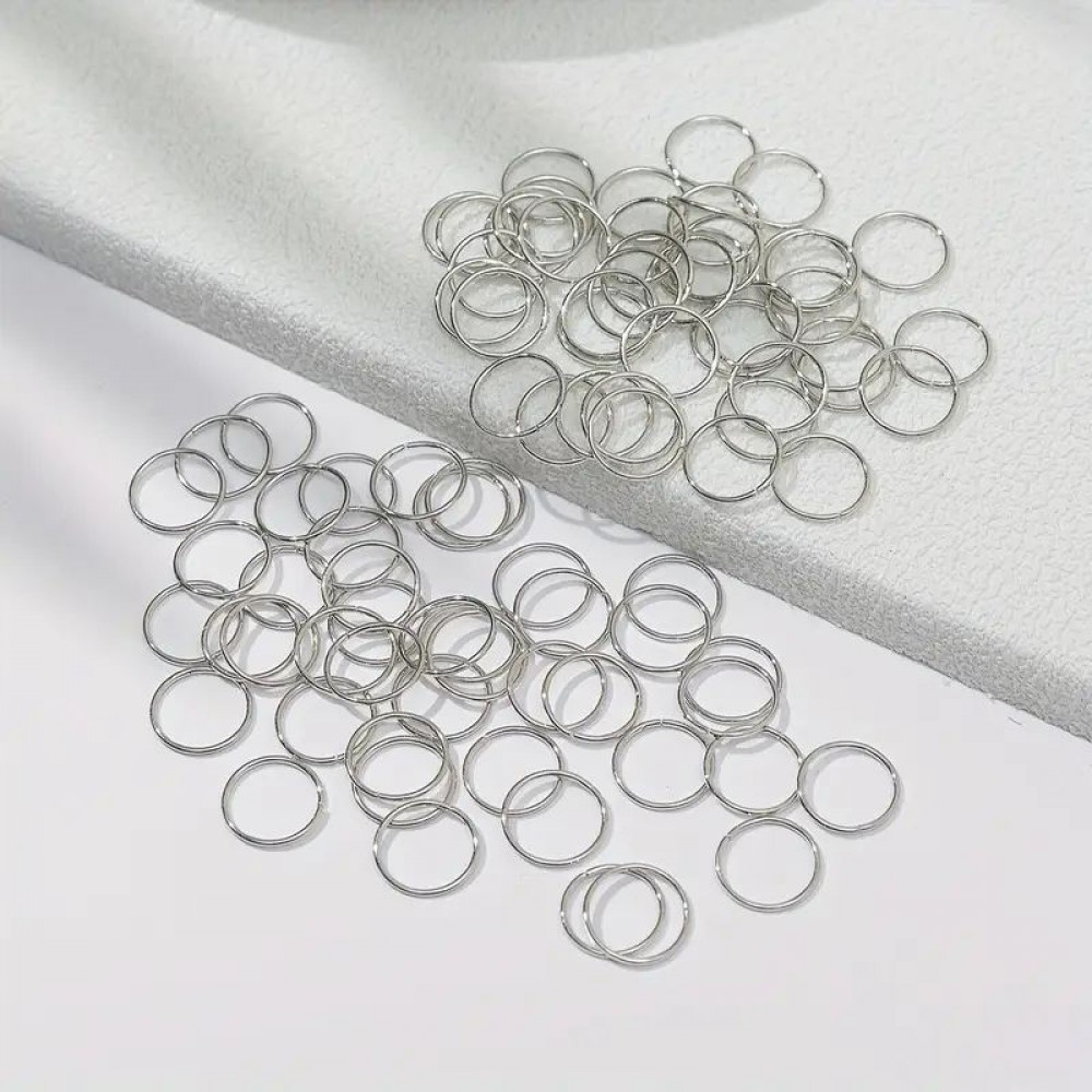 Набір кілець для волосся 14мм сріблястий (31817) 2