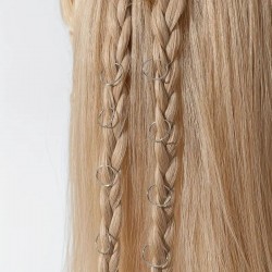 Набір кілець для волосся 14мм сріблястий (31817)